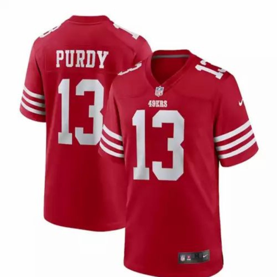 Nfl Jerseys * | Nike San Francisco 49Ers Brock Purdy #13 Game Jersey Red