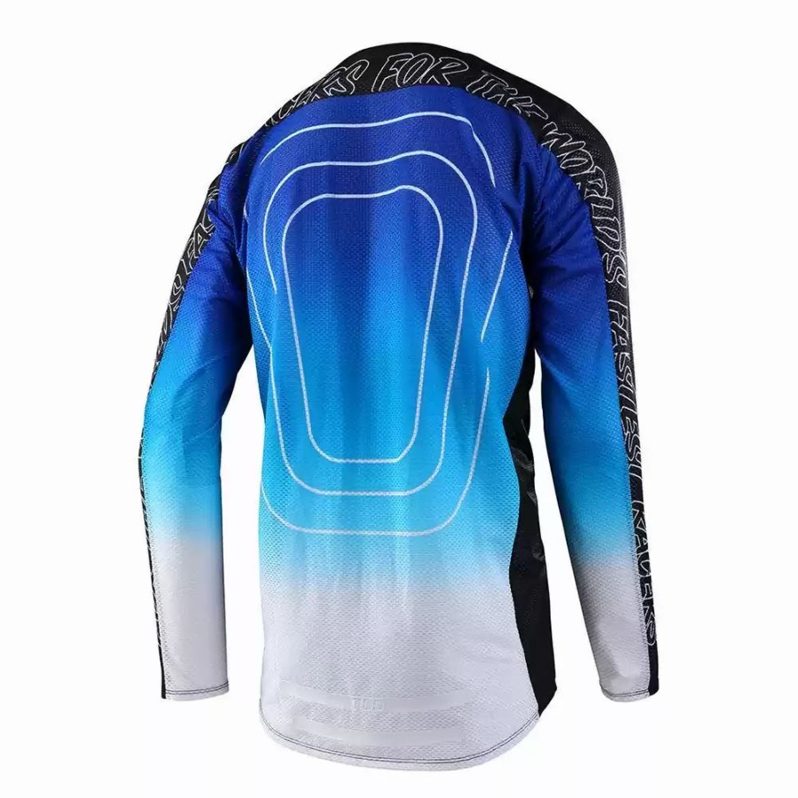 Men'S * | Troy Lee Designs Se Pro Air Richter Mens Motocross Black/Blue Jersey