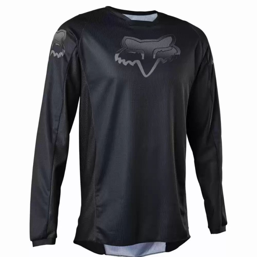 Men'S * | Fox Racing Mens 180 Blackout Motocross Black/Black Jersey