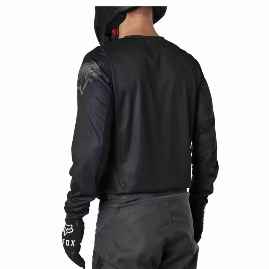 Men'S * | Fox Racing Mens 180 Blackout Motocross Black/Black Jersey