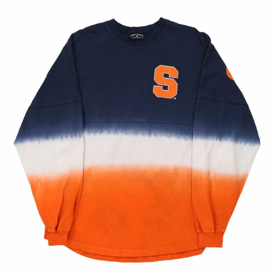 Men'S Vintage * | Vintage Syracuse Orange Spirit Jersey Sweatshirt Large Block Colour Cotton