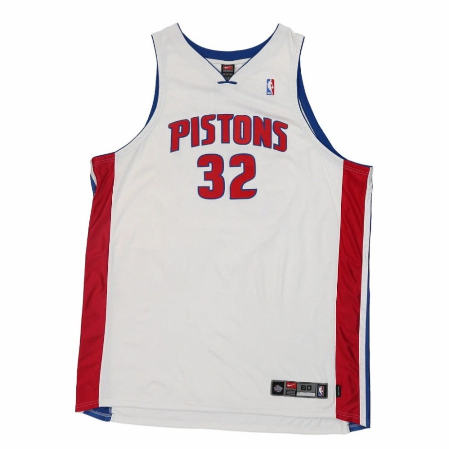 Men'S Vintage * | Vintage Detroit Pistons Nike Jersey 4Xl White Polyester