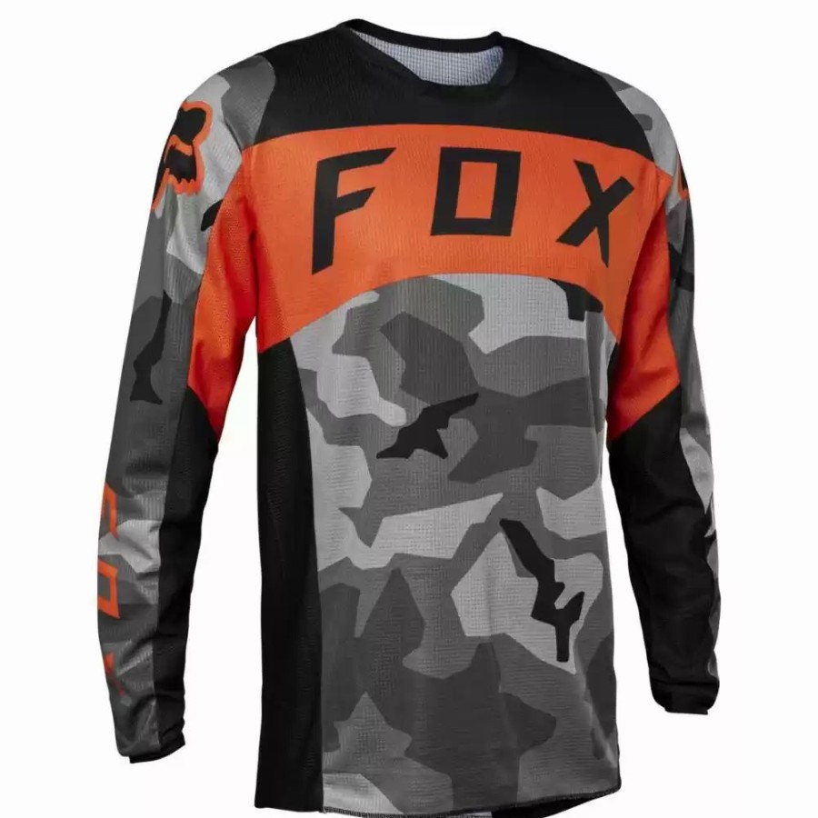 Men'S * | Fox Racing Mens 180 Bnkr Motocross Grey Camo Jersey