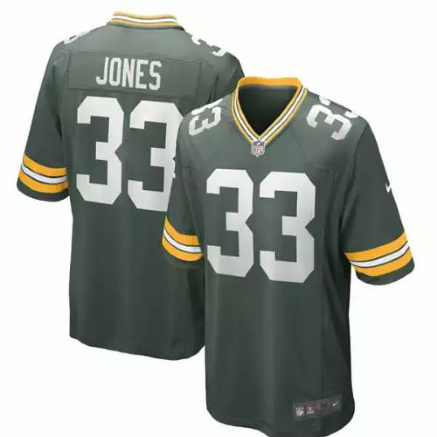 Nfl Jerseys * | Nike Green Bay Packers Aaron Jones #33 Game Jersey Forest