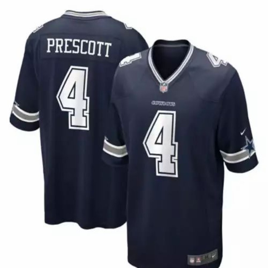 Nfl Jerseys * | Nike Dallas Cowboys Dak Prescott #4 Game Jersey