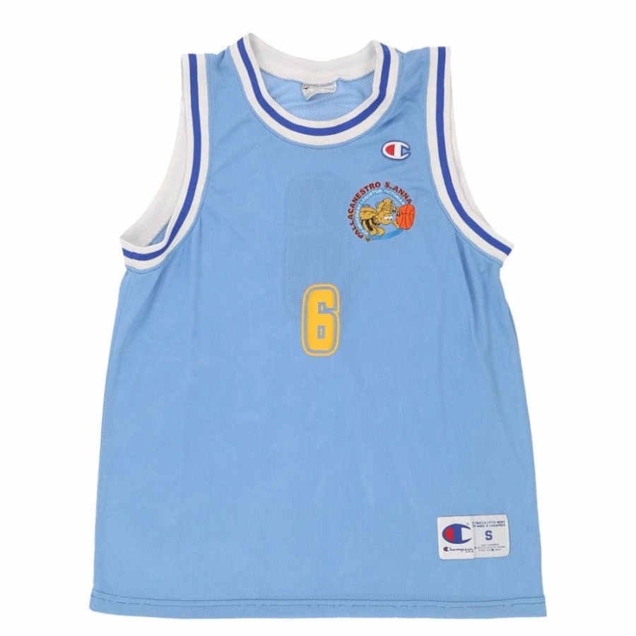 Men'S Vintage * | Vintage Pallacanestro S.Anna Champion Jersey Small Blue Polyester