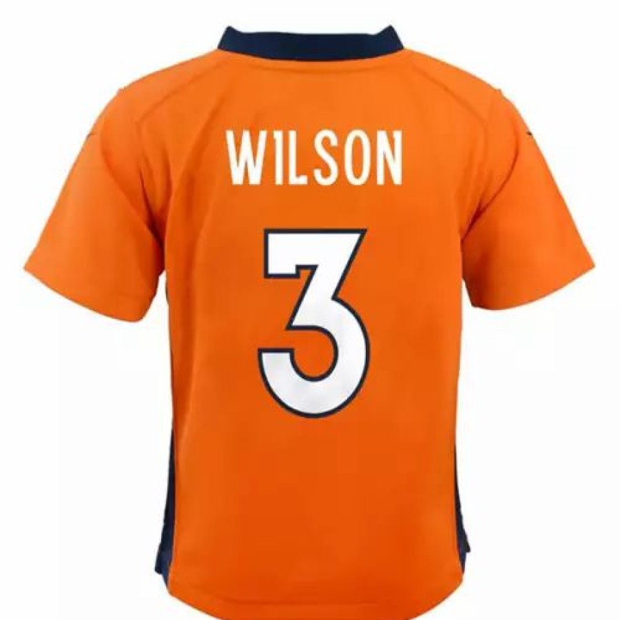 Nfl Jerseys * | Nike Baby Denver Broncos Russell Wilson #3 Replica Jersey Orange