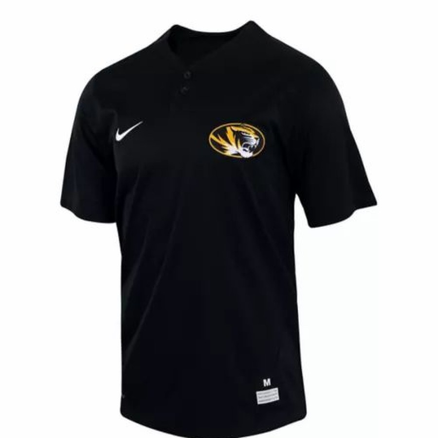 College Jerseys * | Nike Missouri Tigers Replica Baseball Jersey Black