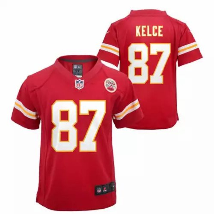 Nfl Jerseys * | Nike Baby Kansas City Chiefs Travis Kelce #87 Replica Jersey Red