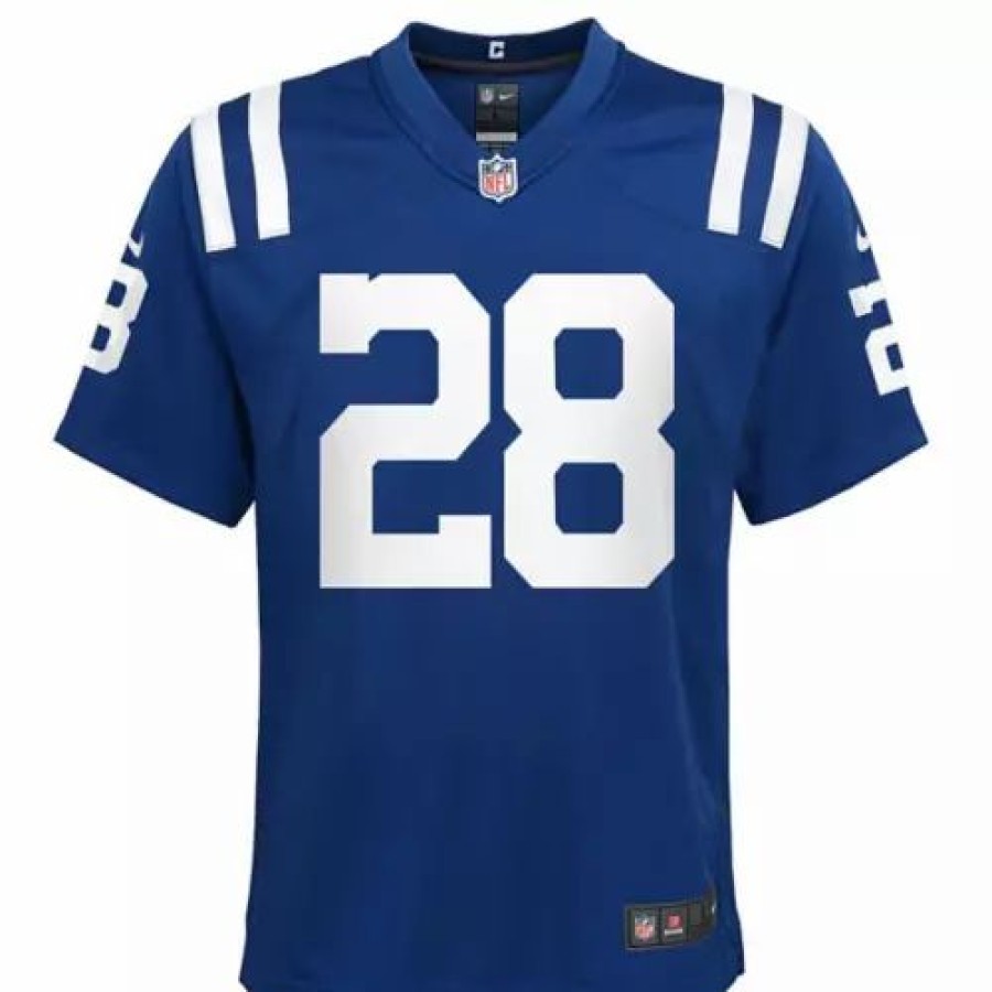 Nfl Jerseys * | Nike Kids' Indianapolis Colts Jonathan Taylor #28 Game Jersey Navy