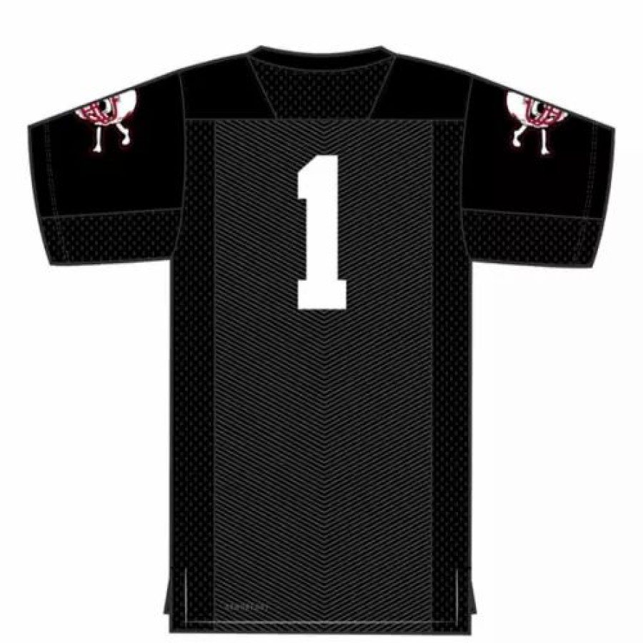 College Jerseys * | Adidas Nebraska Cornhuskers #1 Shirts Football Jersey Black