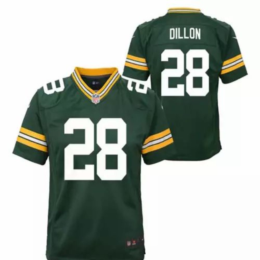 Nfl Jerseys * | Nike Kids' Green Bay Packers Aj Dillon #28 Game Jersey Fir