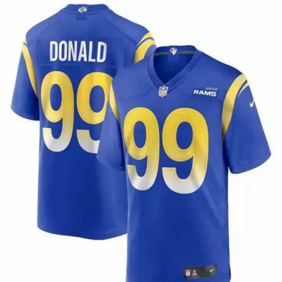 Nfl Jerseys * | Nike Los Angeles Rams Aaron Donald #99 Game Jersey Royal