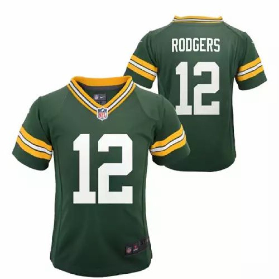 Nfl Jerseys * | Nike Toddler Bay Packers Aaron Rodgers #12 Game Jersey Green