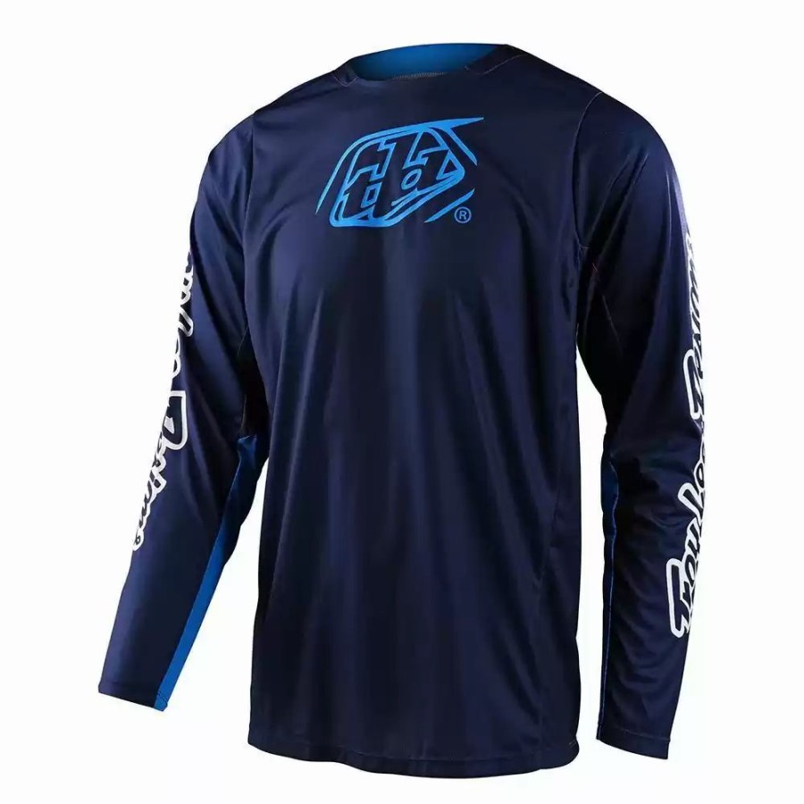 Men'S * | Troy Lee Designs Gp Pro Icon Mens Motocross Navy/Pro Blue Jersey