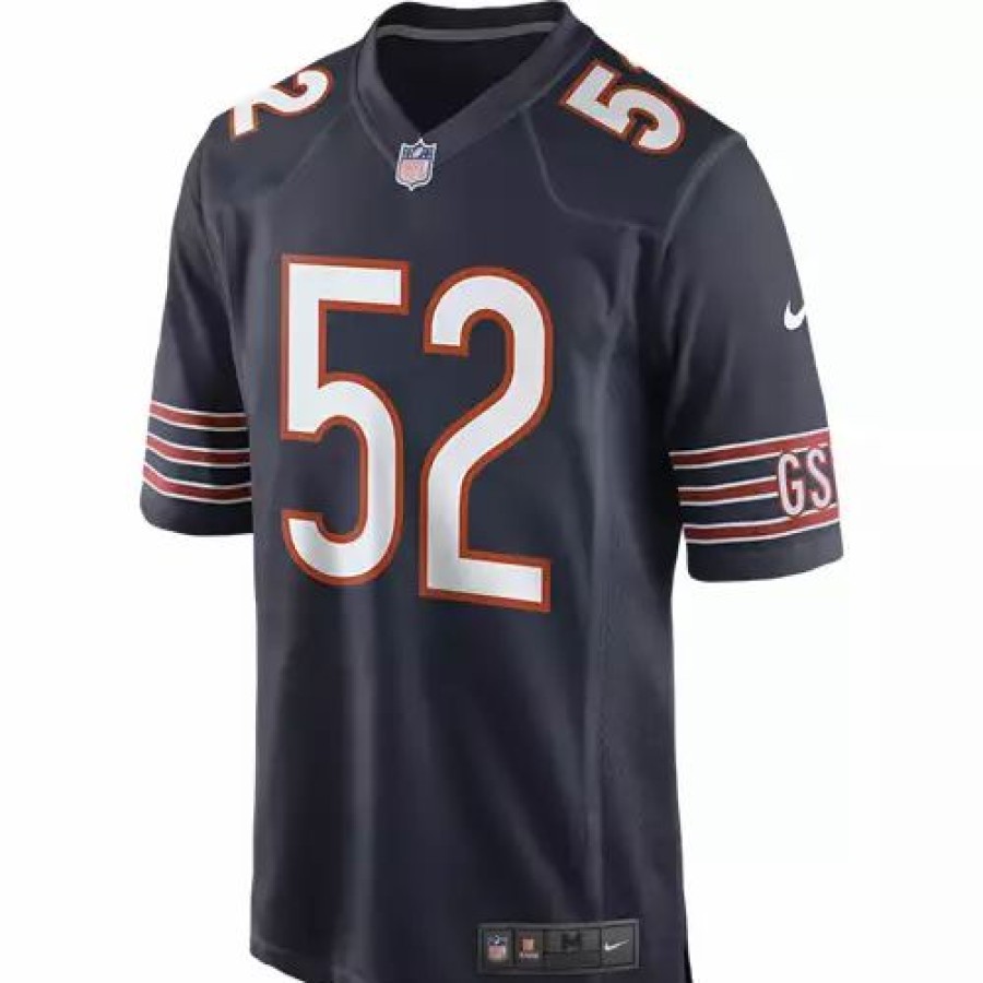 Nfl Jerseys * | Nike Chicago Bears Khalil Mack #52 Game Jersey Navy