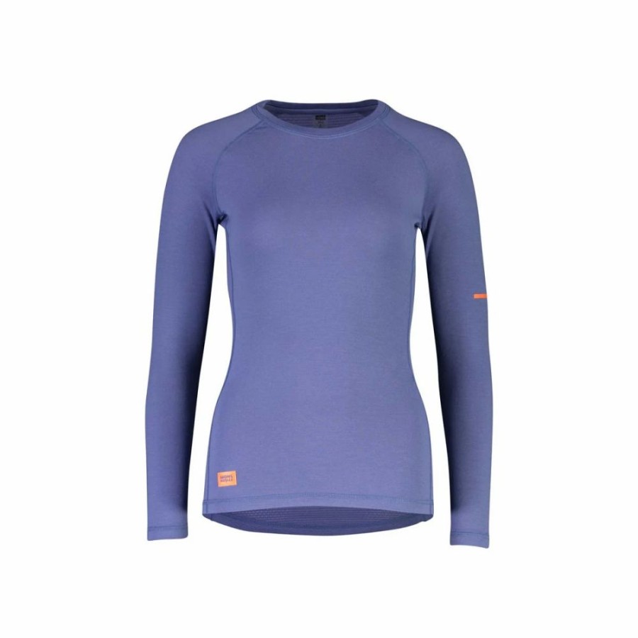 Bike * | Mons Royale Womens Mintaro Long Sleeve Jersey Blue