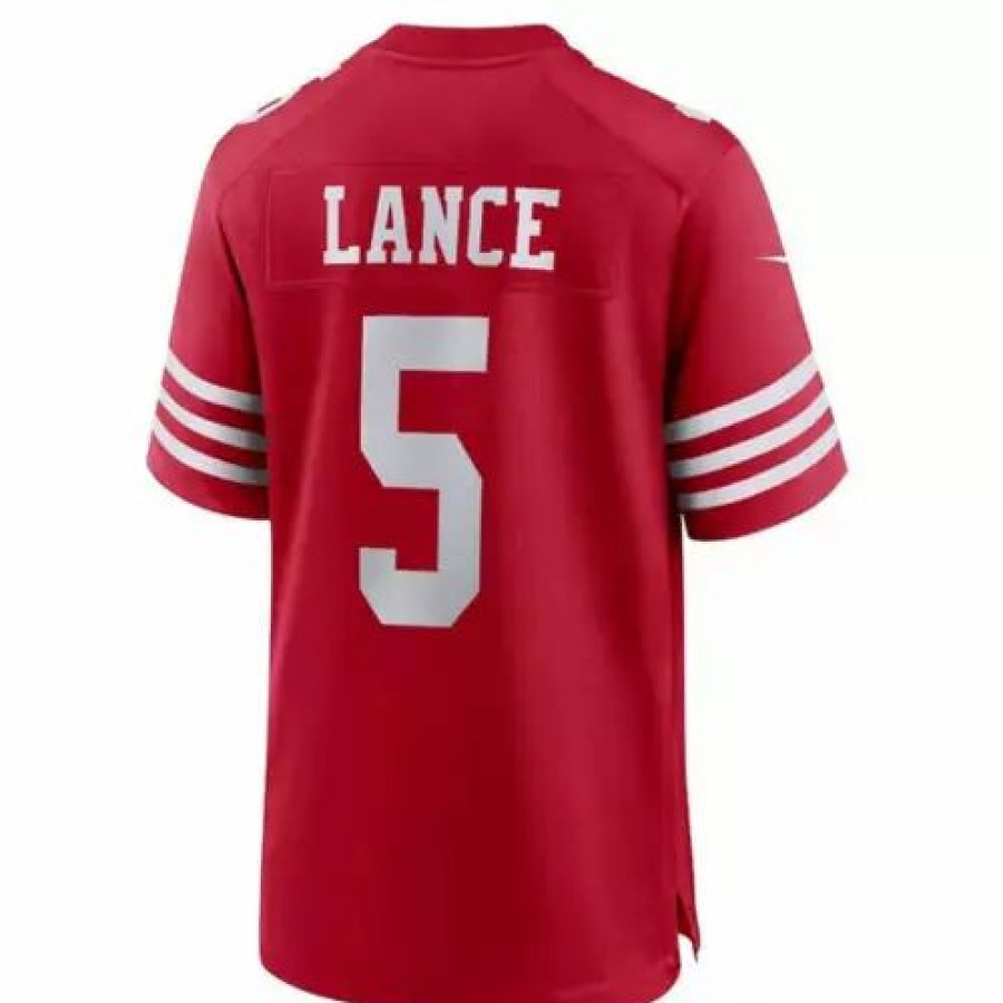 Nfl Jerseys * | Nike San Francisco 49Ers Trey Lance #5 Alternate Game Jersey Red