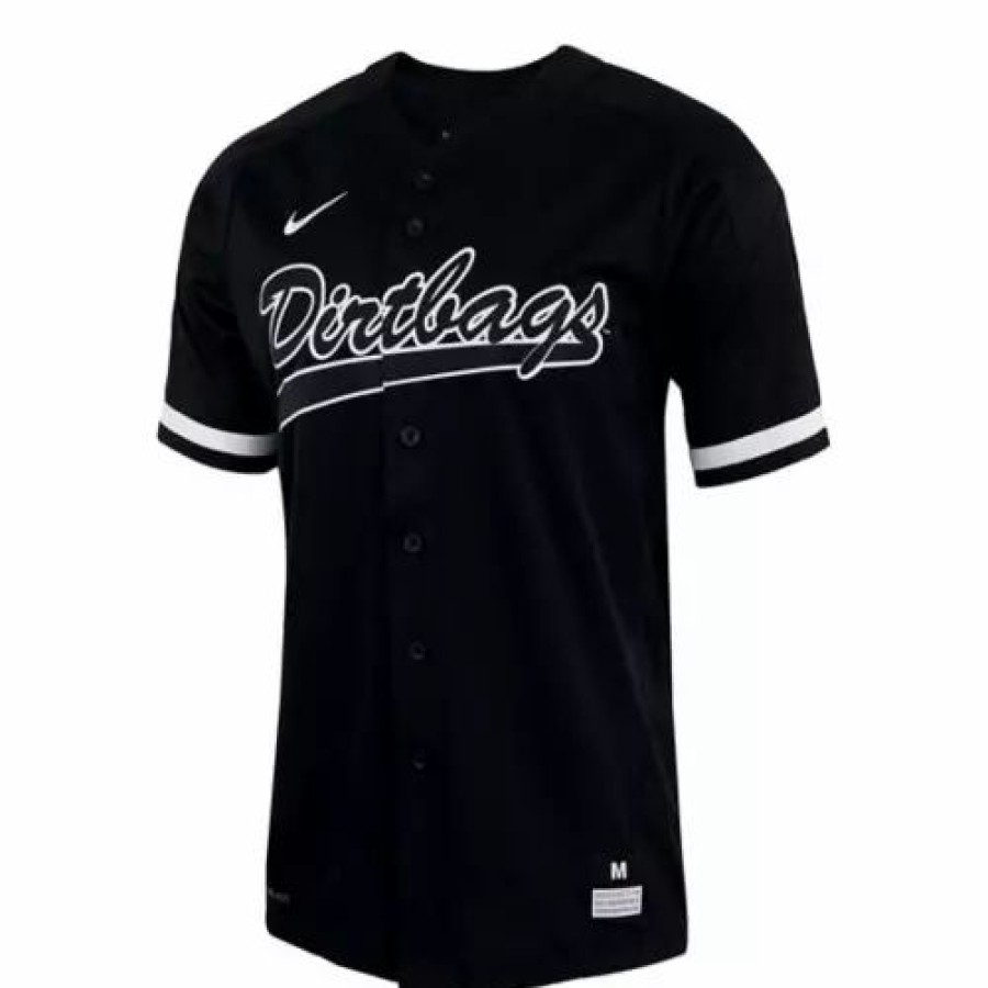 College Jerseys * | Nike Long Beach State Dirtbags Replica Baseball Jersey Black