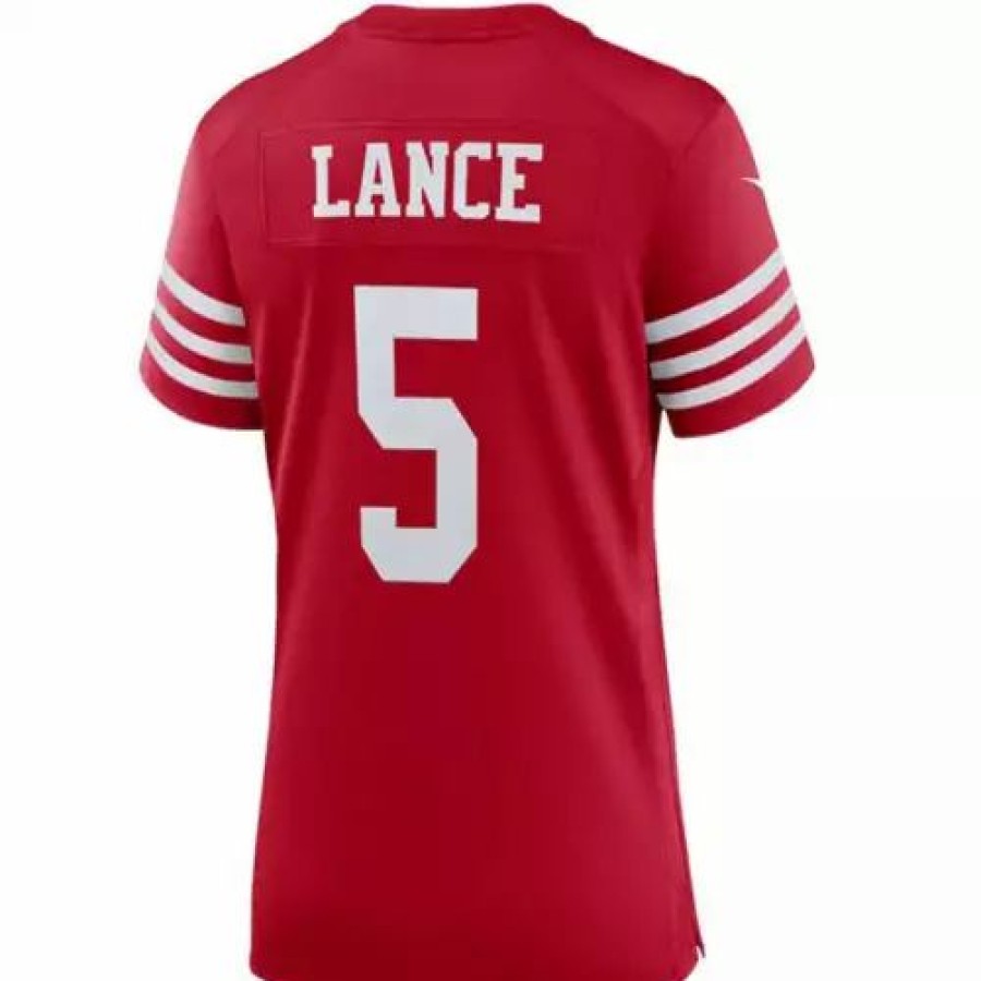 Nfl Jerseys * | Nike Women'S San Francisco 49Ers Trey Lance #5 Game Jersey Red