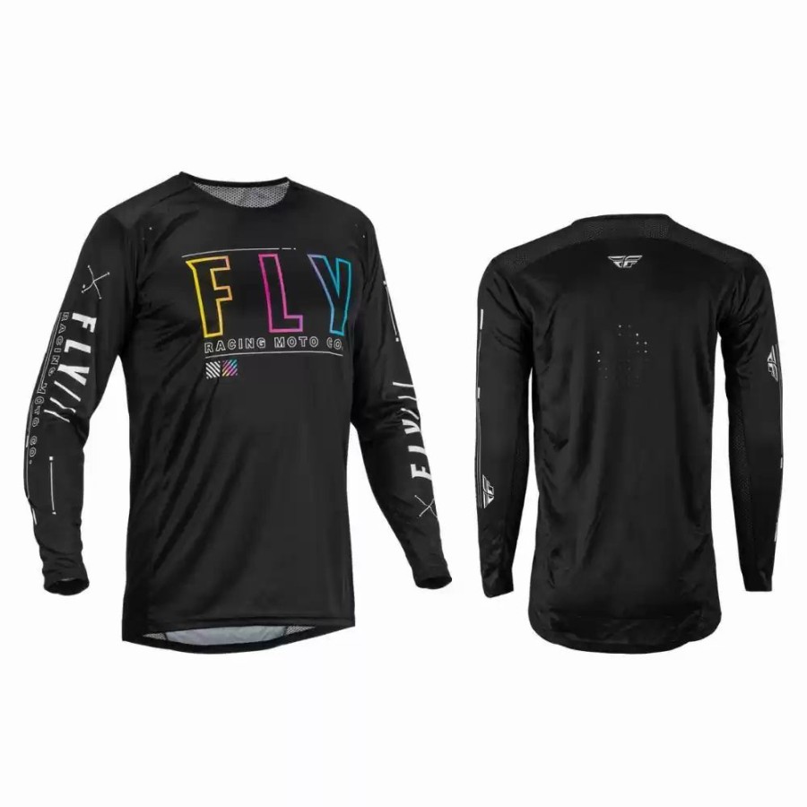 Men'S * | Fly Racing Lite Racewear S.E Avenge Mens Motocross Jersey Black/Sunset