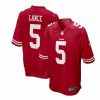 Nfl Jerseys * | Nike Kids' San Francisco 49Ers Trey Lance #5 Game Jersey Red