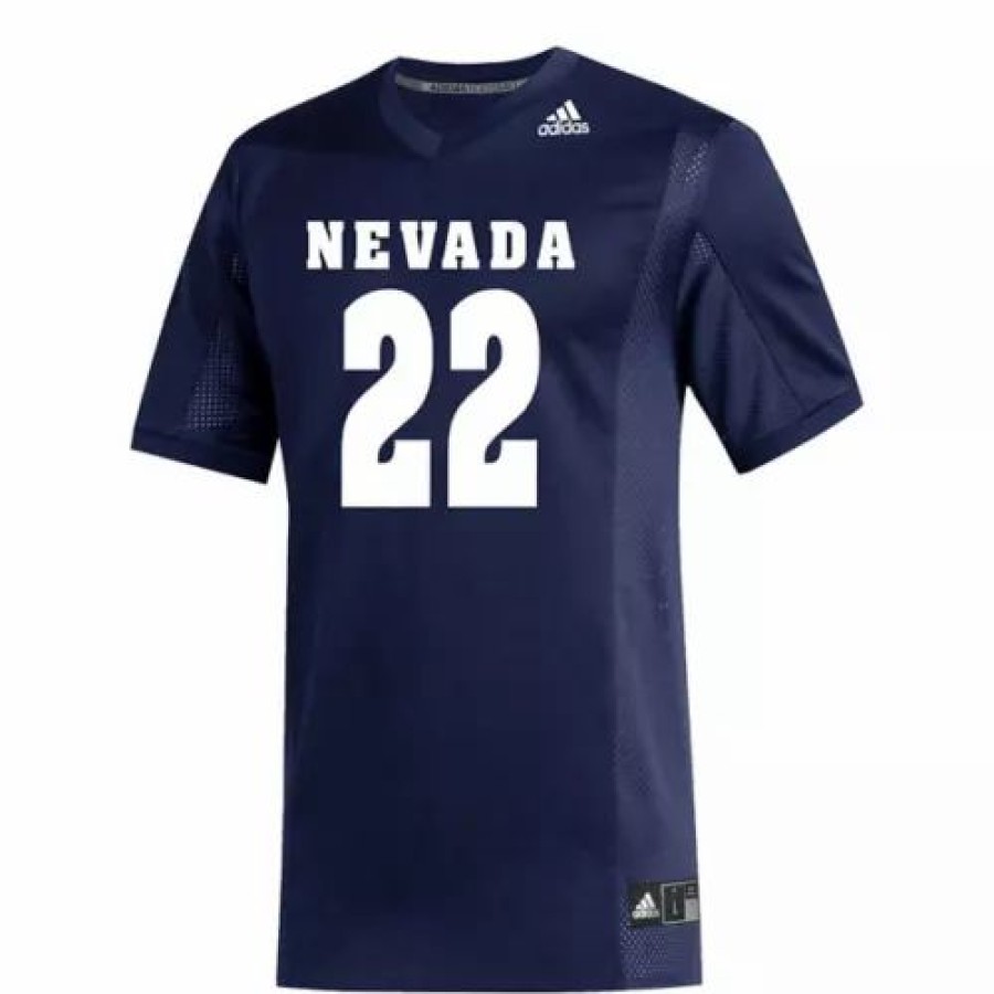 College Jerseys * | Adidas Nevada Wolf Pack Replica Football Jersey Navy