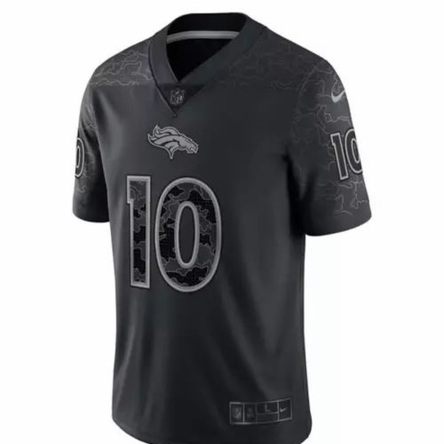 Nfl Jerseys * | Nike Denver Broncos Jerry Jeudy #10 Reflect Jersey Black