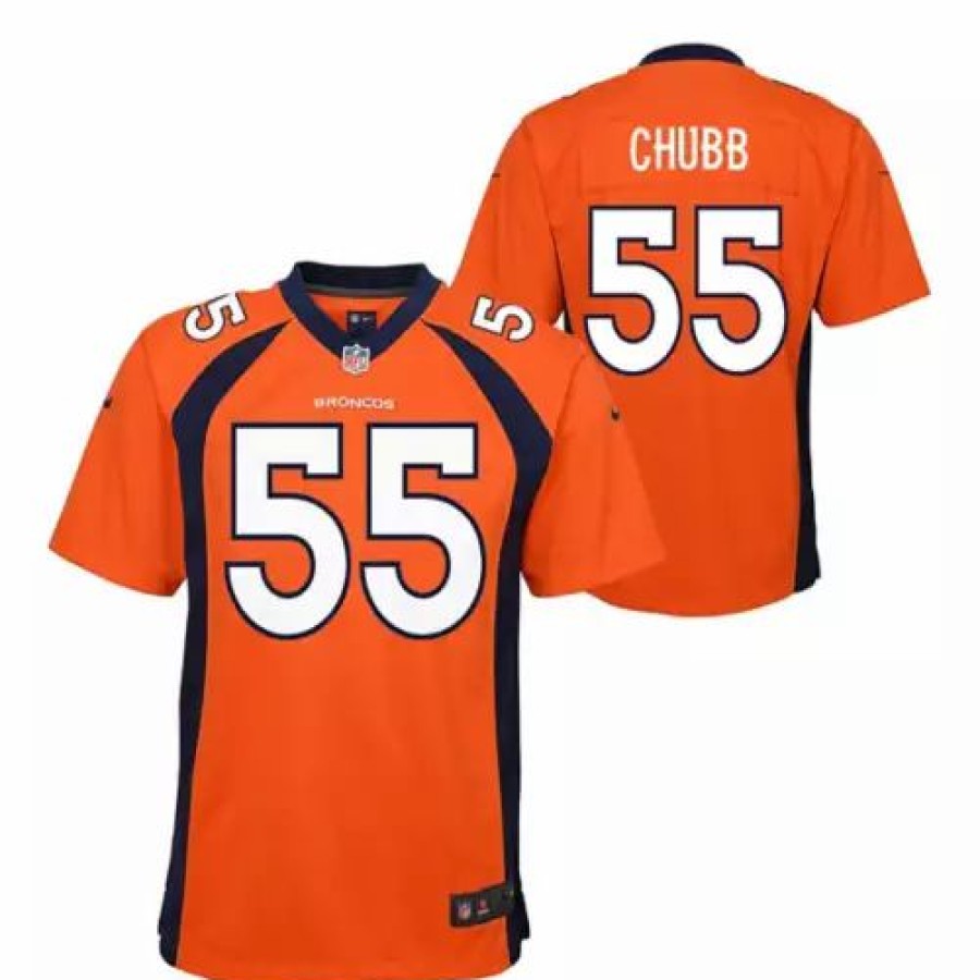 Nfl Jerseys * | Nike Kids' Denver Broncos Bradley Chubb #55 Game Jersey Orange