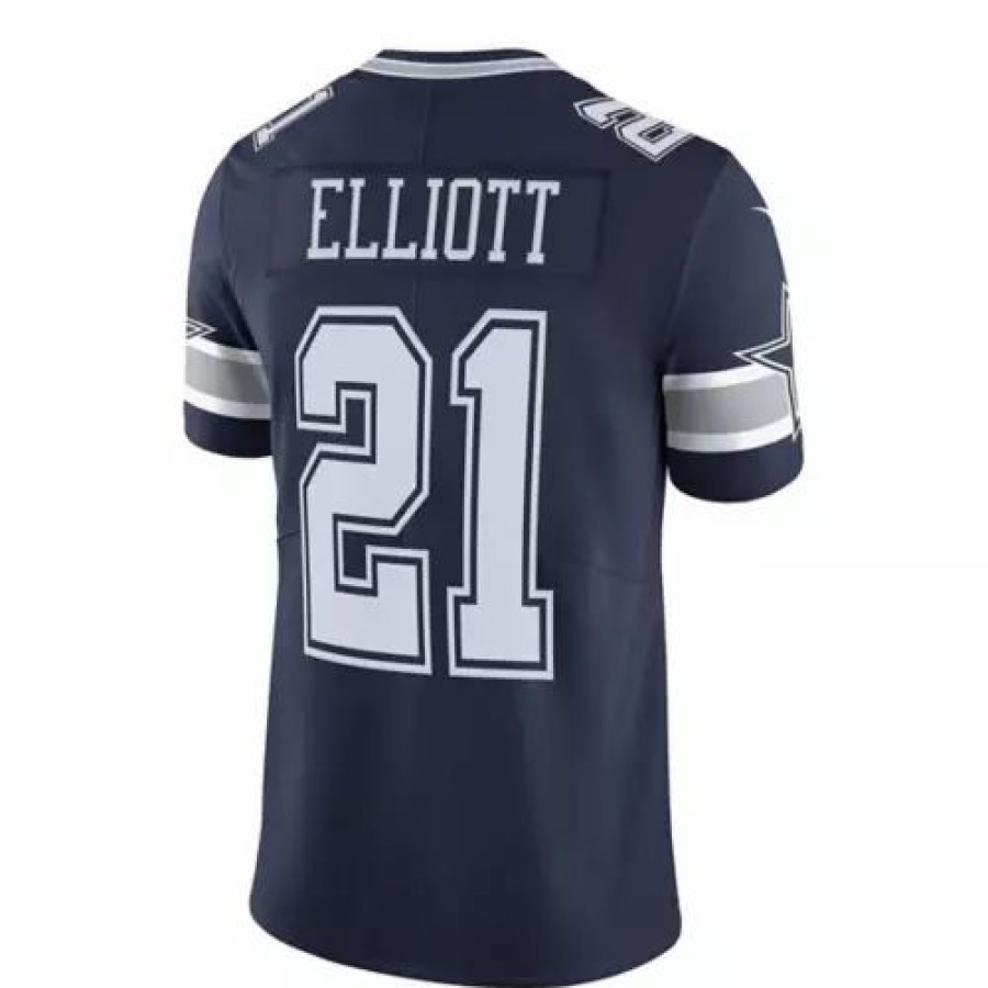 Nfl Jerseys * | Nike Dallas Cowboys Ezekiel Elliott #21 Limited Jersey Navy