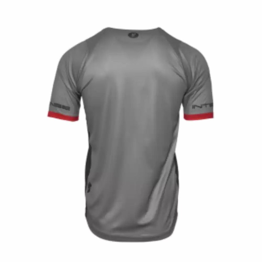 Men'S * | Thor Mx T21 Intense Assist Mens Motocross Short Sleeve Jersey Black/Gray