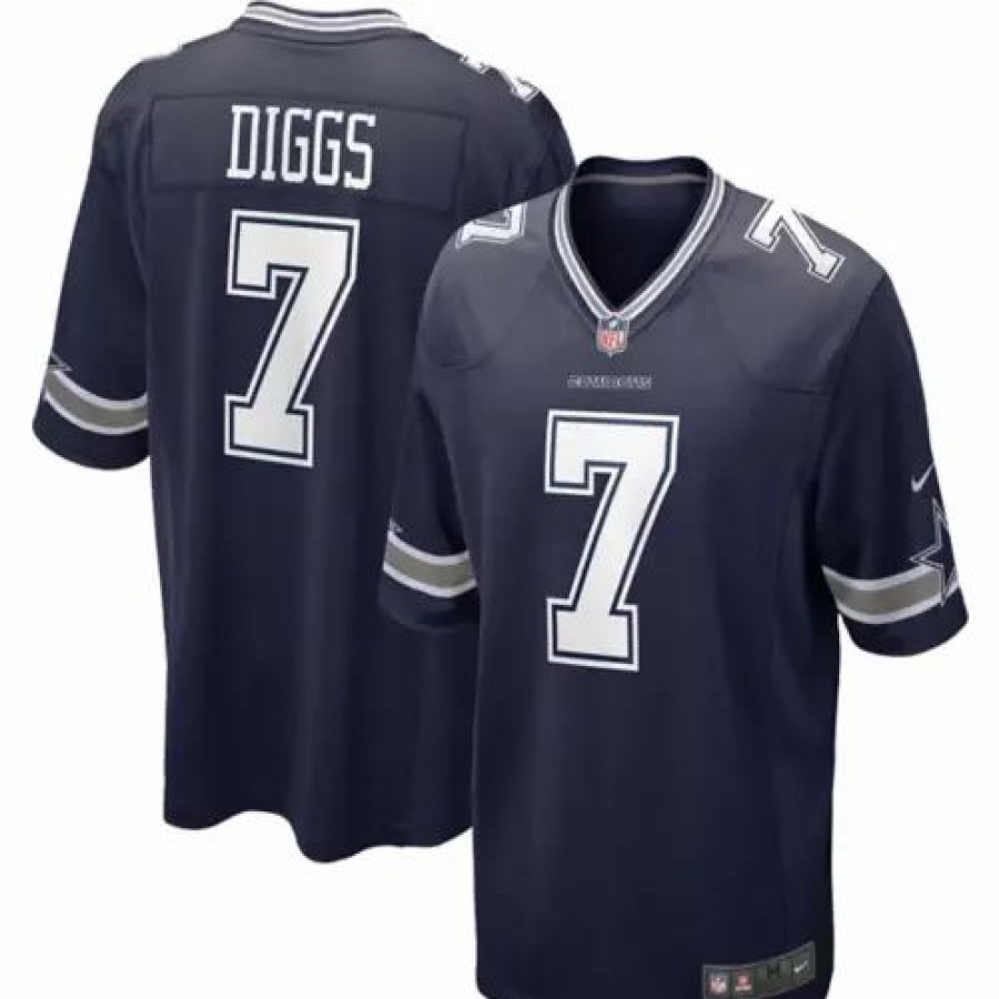 Nfl Jerseys * | Nike Kids' Dallas Cowboys Trevon Diggs #7 Game Jersey Navy