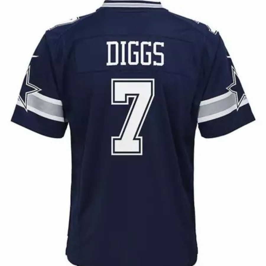 Nfl Jerseys * | Nike Kids' Dallas Cowboys Trevon Diggs #7 Game Jersey Navy