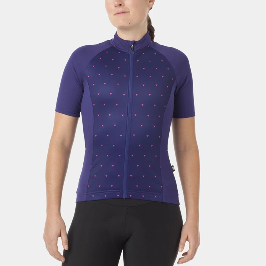 Bike * | Giro Chrono Sport Sublimated Women'S Cycling Jersey Ultraviolet Sharktooth S