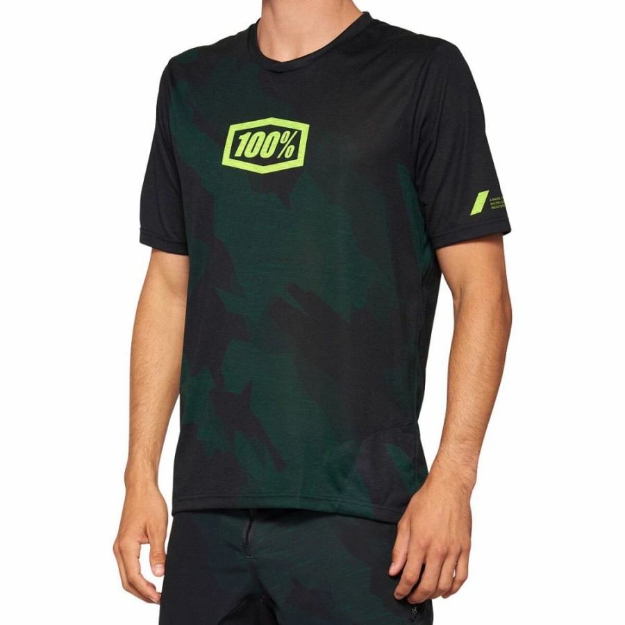 Bike * | 100% Airmatic Le Short Sleeve Mtb Jersey Black Camo