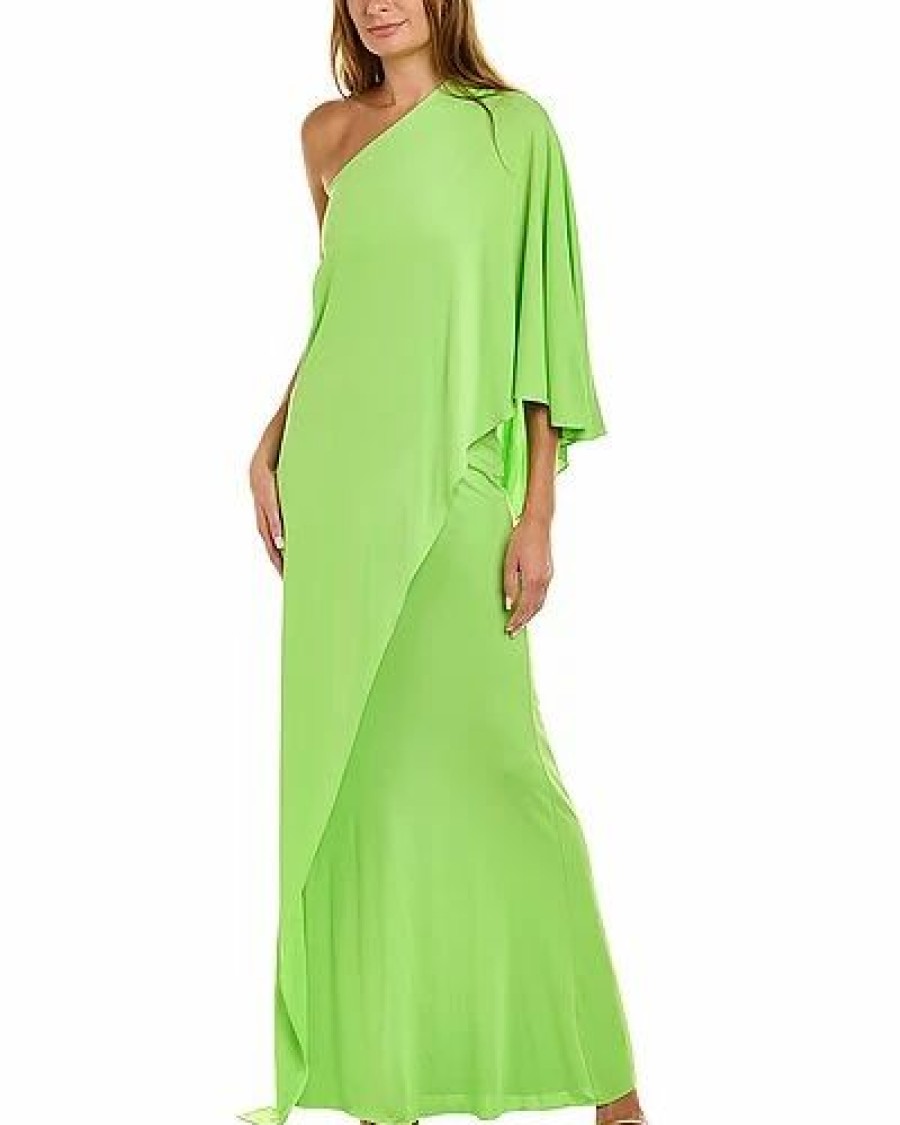 Clothing * | Halston Alyssa Jersey Cascade Gown Women