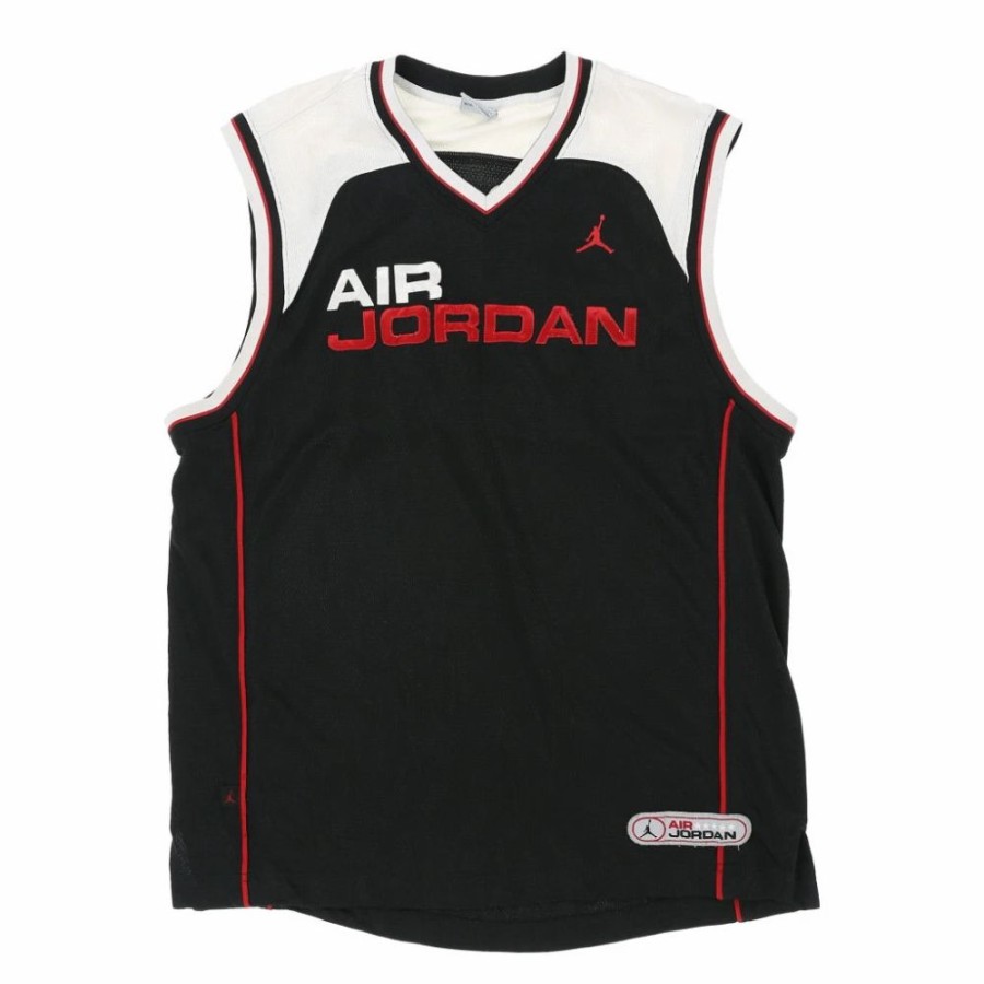 Men'S Vintage * | Vintage Jordan Jersey Large Black Polyester