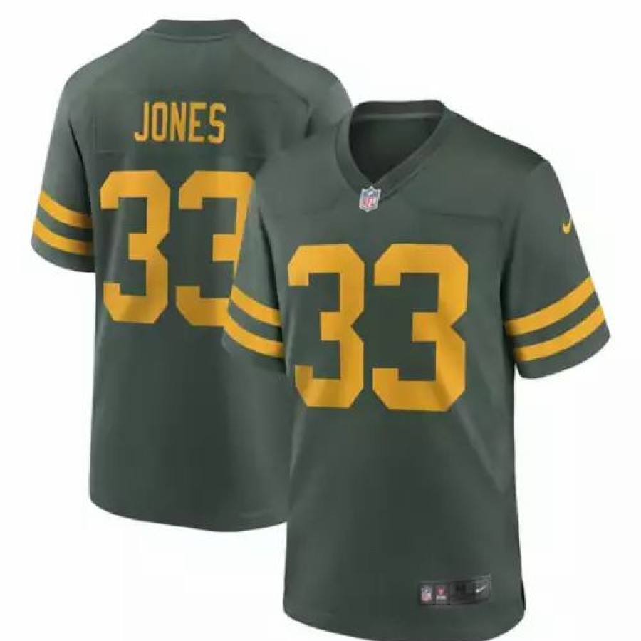 Nfl Jerseys * | Nike Bay Packers Aaron Jones #33 Color Rush Game Jersey Green