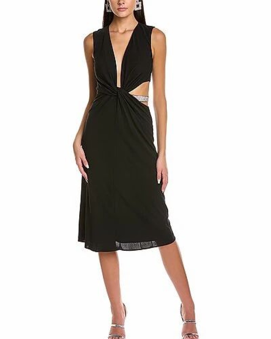 Clothing * | Halston Selena Jersey Crystal Cocktail Dress Women