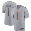 Nfl Jerseys * | Nike Chicago Bears Justin Fields #1 Atmosphere Jersey Grey Heather