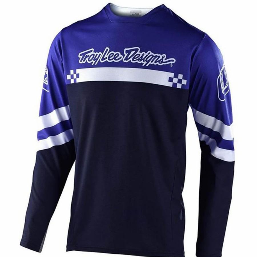 Bike * | Troy Lee Designs Youth Sprint Jersey Royal Blue/White