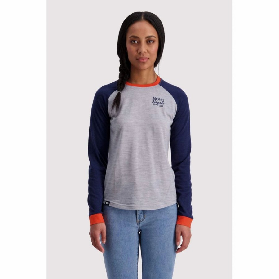 Bike * | Mons Royale Womens The Go To Raglan Long Sleeve Jersey