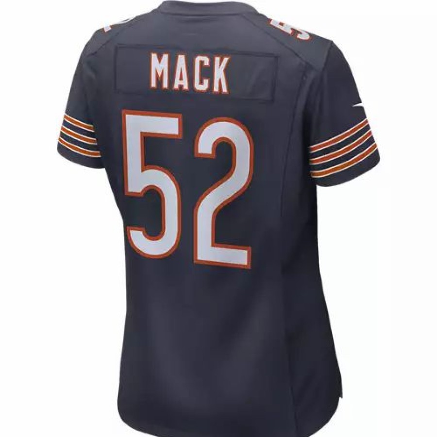 Nfl Jerseys * | Nike Women'S Chicago Bears Khalil Mack #52 Game Jersey Navy