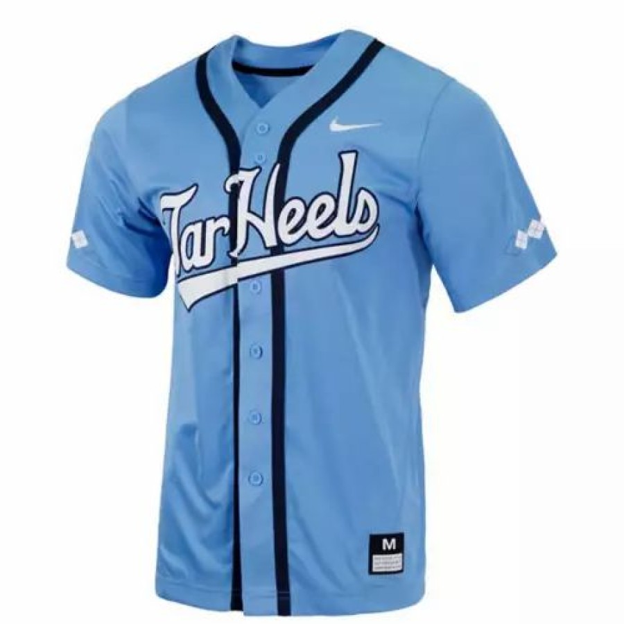 College Jerseys * | Nike North Carolina Tar Heels Replica Baseball Jersey Varsity Blue