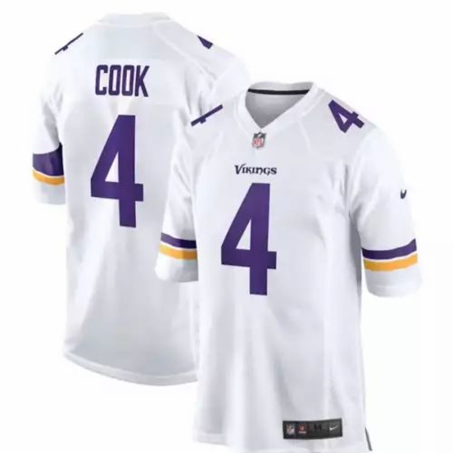 Nfl Jerseys * | Nike Minnesota Vikings Dalvin Cook #4 Game Jersey White