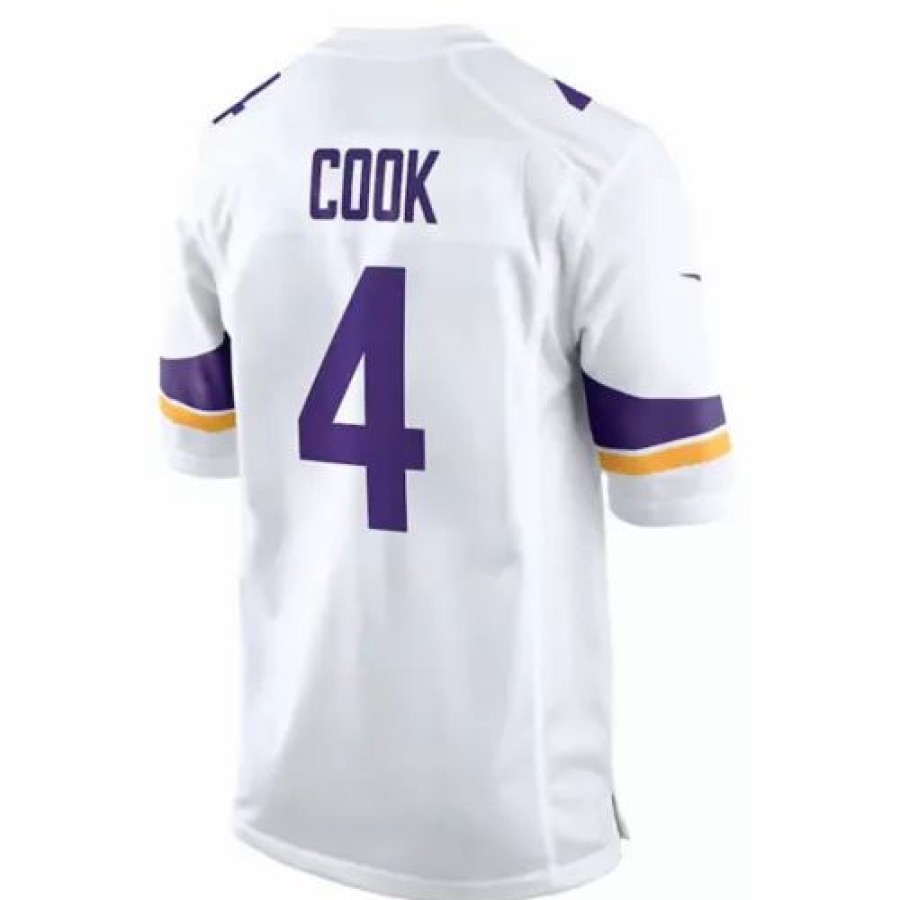 Nfl Jerseys * | Nike Minnesota Vikings Dalvin Cook #4 Game Jersey White