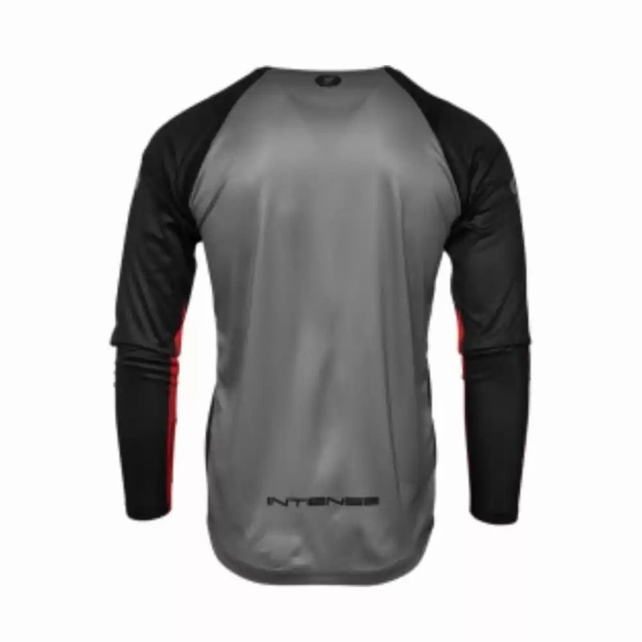 Men'S * | Thor Mx T21 Intense Assist Mens Motocross Long Sleeve Jersey Black/Gray