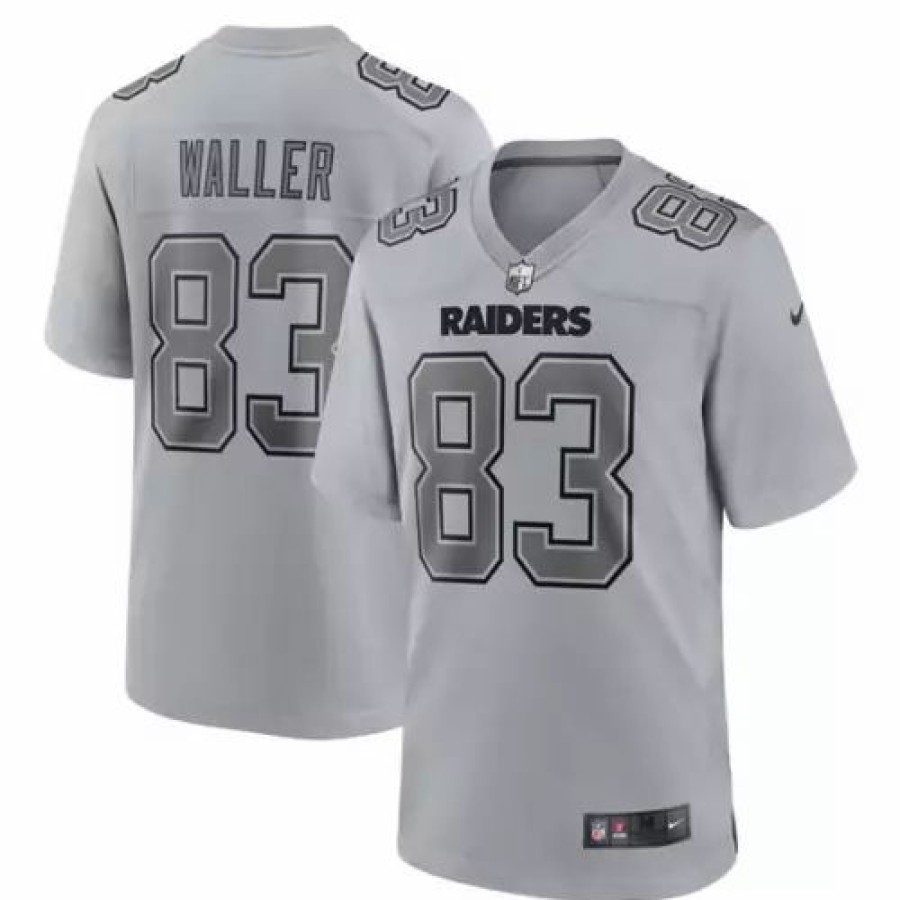 Nfl Jerseys * | Nike Las Vegas Raiders Darren Waller #83 Atmosphere Jersey Grey Heather