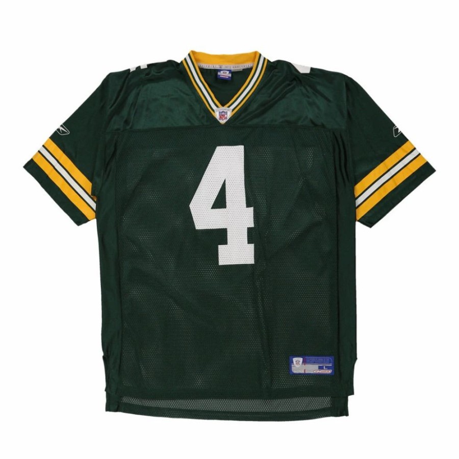 Men'S Vintage * | Vintage Green Bay Packers Reebok Jersey Large Green Polyester