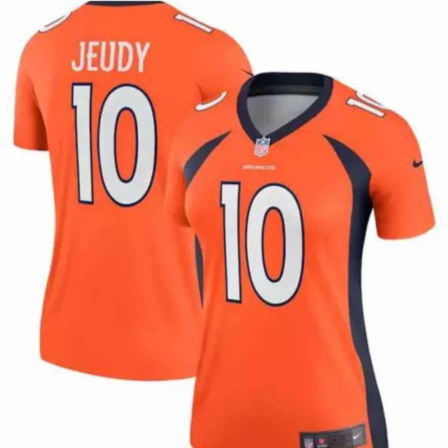 Nfl Jerseys * | Nike Women'S Denver Broncos Jerry Jeudy #10 Game Jersey Orange